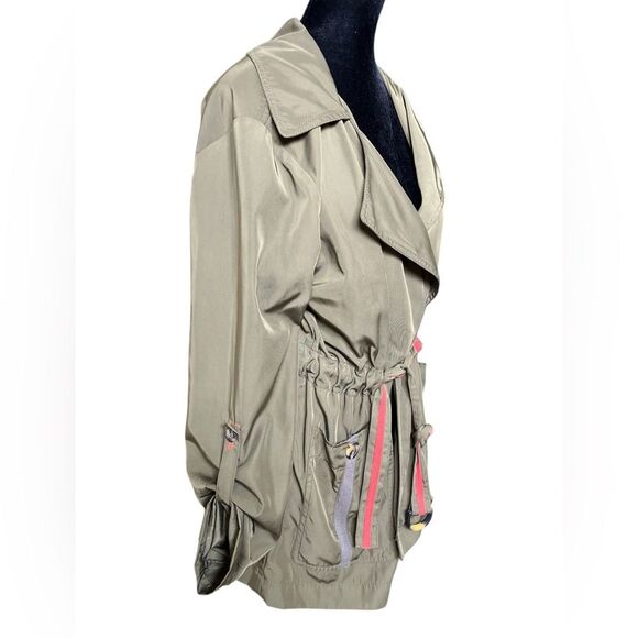 Anthropologie Utility Jacket Size XS Gisborne Obi Trench Anorak Coat in Olive - Picture 4 of 7